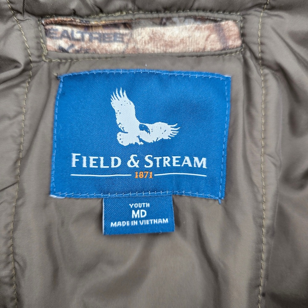 Field & Stream Coveralls Youth Realtree Camo Insulated Hunting Suit Brown Medium - Picture 10 of 13